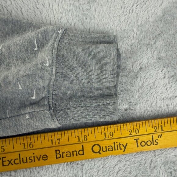 Nike Grey Swoosh Pullover Hoodie Men’s Size Small - Picture 7 of 11